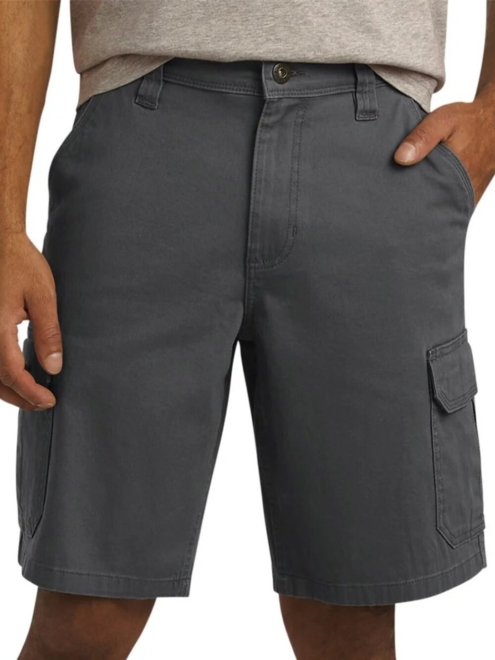 Wrangler Men's Cargo Shorts, Gray, 30